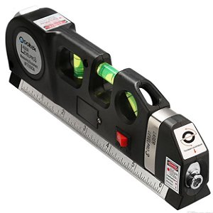 Nível De Mão Com Laser Bolha Trena Régua 4 em 1 Nivelador Profissional - 84066