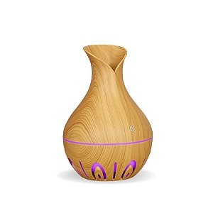 Umidificador Aromatizador de Ambientes Mini Vaso USB Tipo Madeira - 82050