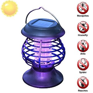 Luminária Mata Mosquito Pernilongo Inseto Led Solar Abajour Armadilha Killer - 84076