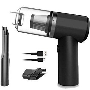Mini Aspirador De Pó Automotivo Profissional 6000PA 120W Preto - 82223-1