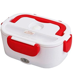 Marmita Elétrica Veicular Térmica Automotiva 12v Vermelho