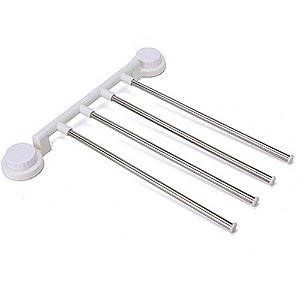 Porta Toalha Rotativo Para Banheiro Vestiário 4 Barras