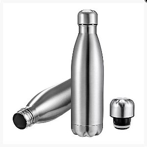 Garrafa Térmica de Aço Inoxidável 1 Litro Prata 1000ml