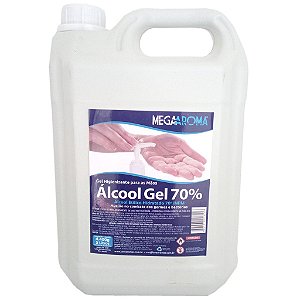 Álcool Em Gel 70º Inpm Galão 5 Litros Vision Antisséptico