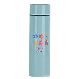 Garrafa Térmica Inox 300ml Azul Com Termômetro Display Led - 82798