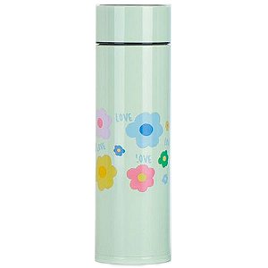 Garrafa Térmica Inox 300ml Com Termômetro Display Led Verde - 82798