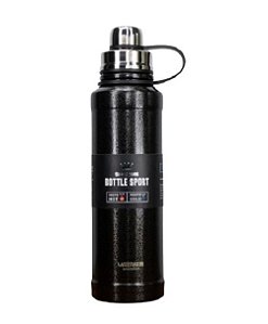 Garrafa Térmica Squeeze para Academia 1,200L Inox Preto