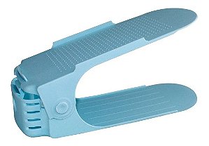 Organizador De Sapato Tênis Azul Claro Rack Cômoda Regular
