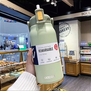 Garrafa Térmica 1l para Acampamento com Bico Água Café Verde - 82943