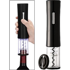 Abridor de Garrafa Vinho Saca Rolha Elétrico Led Automático