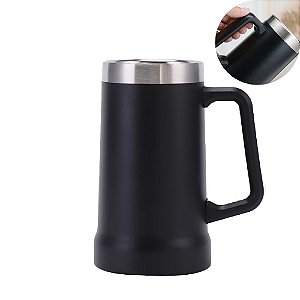 Caneca Térmica para Cerveja Parede Dupla com Alça 710ml