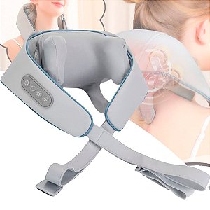 Massageador Elétrico Para Pescoço E Ombros Cinza - 82916