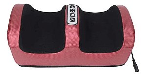 Massageador De Pés Pernas Elétrico Shiatsu Bivolt Vermelho - 82875