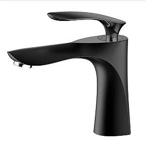 Torneira P/ Bancada Banheiro Monocomando Inox Preto - 82903