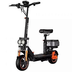 Patinete Elétrico Scooter C/ Banco 1200w 52Km/h Off-Road Suspensão Dupla - 81929