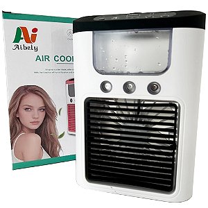 Mini Ventilador Umidificador e Climatizador Preto - 82244