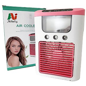 Mini Ventilador Umidificador e Climatizador Rosa- 82244