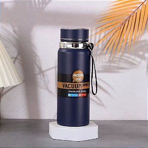 Garrafa Térmica 800ml C/ Infusor E Alça Para Transporte Cor Azul- 82203