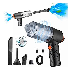 Aspirador De Pó Portátil Automotivo Recarregável 3 Em 1 Usb - 82257