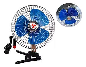 Ventilador Automotivo 24v 8 Pol Caminhão Carro Trailer Cinza - 82254