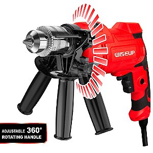 Furadeira De Impacto Elétrica Com Fio 710W Wiseup - 80202