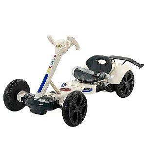 Carrinho Elétrico Kart Infantil Recarregável 220V Preto - 82005