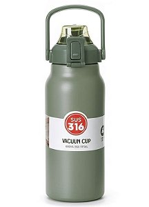 Garrafa Térmica Inox 1200ml com Bico e Alça Verde Escuro - 82884