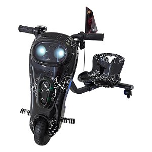 Triciclo Hoverboard Elétrico 6,5 polegadas Drift 250w Preto Com Raios - 81299