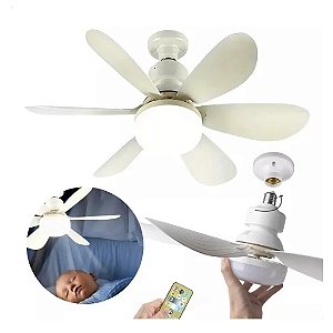 LÂMPADA VENTILADOR 80W COM CONTROLE REMOTO - 84299