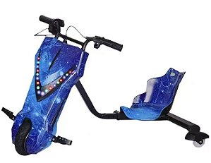 Triciclo Elétrico 8 polegadas Drift 350w Frente em V Cosmo Azul - 82900