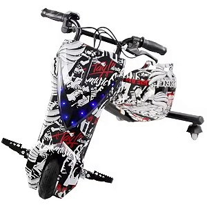 Triciclo Elétrico 8 polegadas Drift 350w Frente em V Caveira - 82900