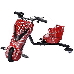 Triciclo Elétrico 8 polegadas Drift 350w Frente em V Homem Aranha - 82900