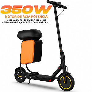 Patinete Elétrico Dobrável 350W C/ Assento E Bag 11L - 81412