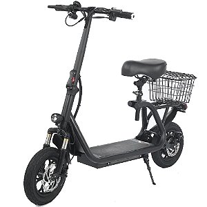 Patinete Elétrico 800W Scooter C/ Assento Amortecedores 35km/h - 81416
