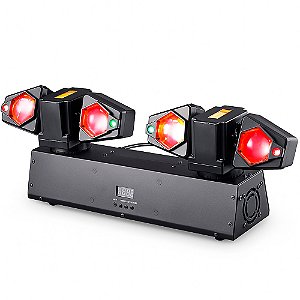 Moving Head Linear 80W 4 Cabeças Luz Estroboscópica Laser - 81870