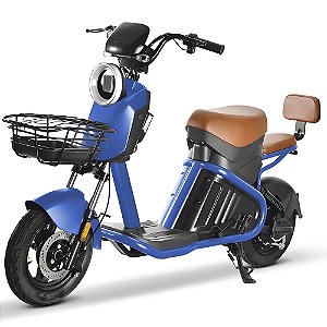 Bicicleta Scooter Elétrica 1000W X5 32km/h Azul - 81900