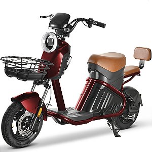 Bicicleta Scooter Elétrica 1000W X5 32km/h Vermelho - 81900