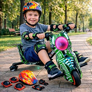 Triciclo Elétrico Drift 6,5 polegadas 250w Verde Oneal - 82951