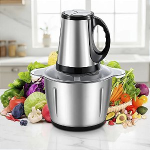 Processador Inox Elétrico 1800w Moedor Carne 220v - 82697