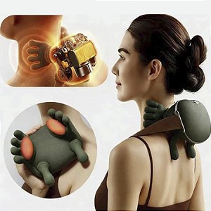 Massageador De Pescoço Inteligentes De Compressão Sem Fio Alívio De Dor