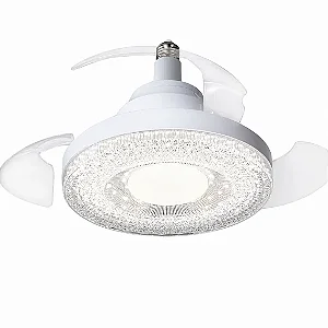 Lampada Ventilador de Teto Retrátil 120W Bocal E27 3 Pas - 84515