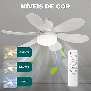 Lampada LED 100w Com Ventilador + Controle - 84547