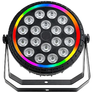 Canhão De Luz Refletor 18 Leds Borda Iluminação Dmx Festa - 82988