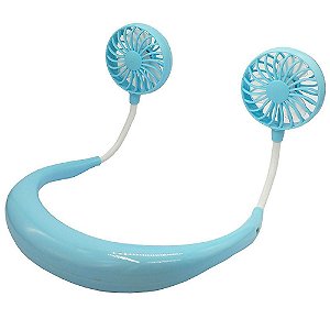 Ventilador de Pescoço com Bateria - Azul - 82882-2
