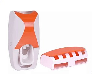 Dispenser para Escovas de Dentes Rong Shuai - Laranja - 82789-3