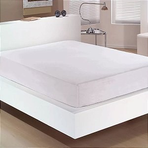 Capa de Colchão casal Queen Size 1.58X1.98X0.30 - Branco - 82575