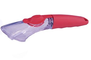Escova de Limpeza com Dispenser e 04 Esponjas Diferentes - Vermelho - 82319