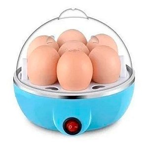 Cozedor de Ovos Multifuncional a Vapor Elétrico de 110v - Azul - 82711