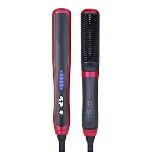 Chapinha Alisadora e Escova Elétrica 230°c Magic Hair Led - 81978