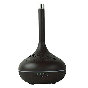 Difusor de Aromas com Led Portátil - Madeira Escura - 82963